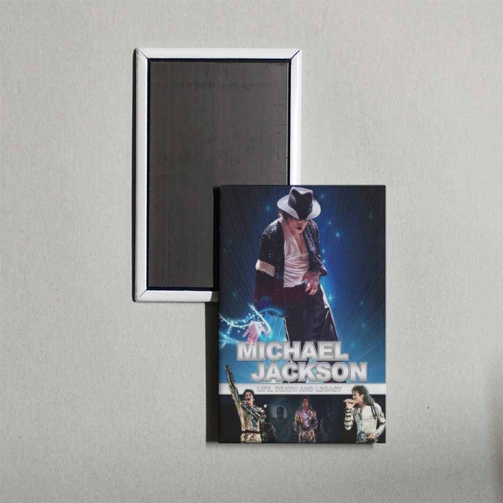 Michael Jackson Life, Death and Legacy Mini Movie Fridge Magnet
