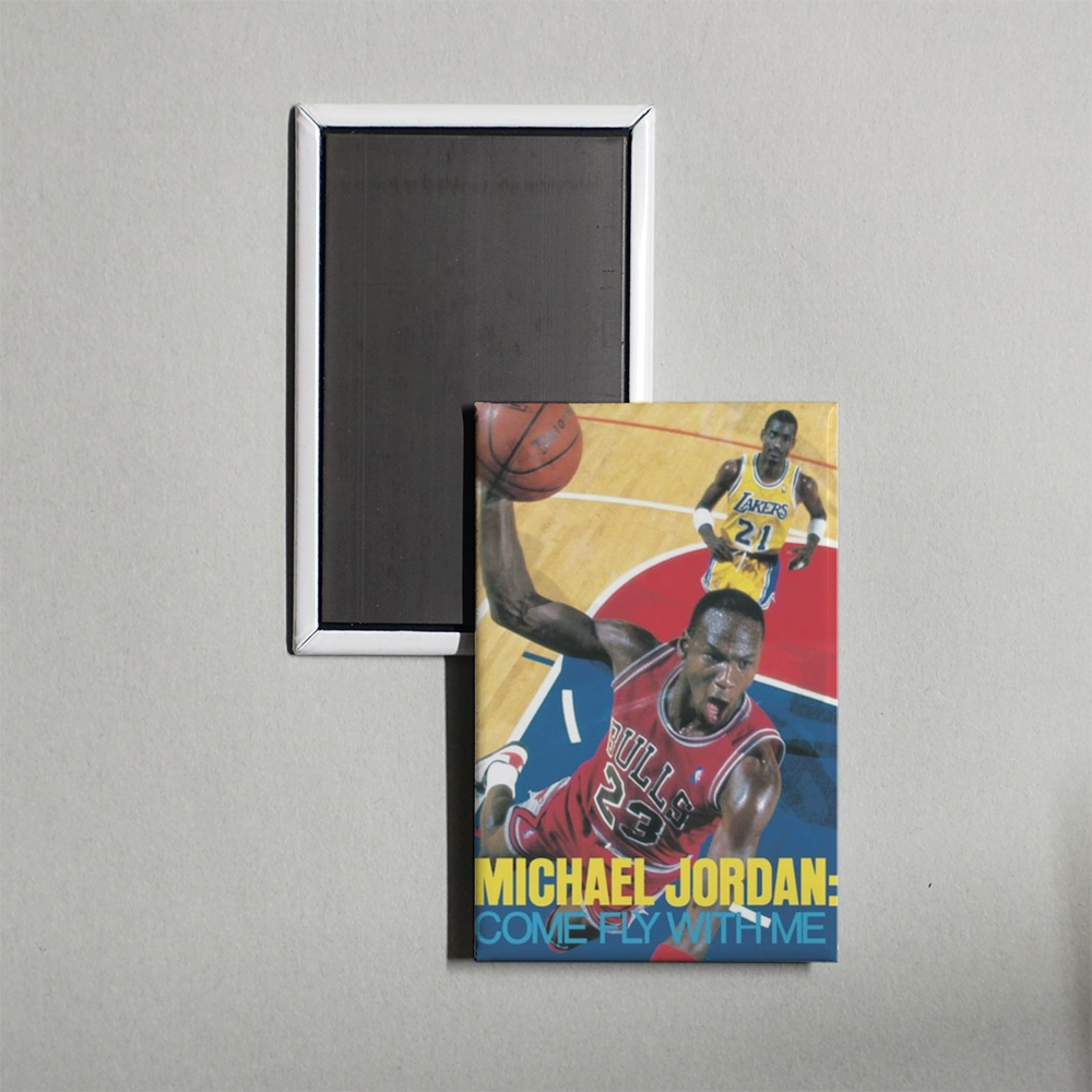 Michael Jordan Come Fly with Me Mini Movie Fridge Magnet