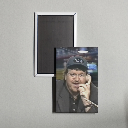 Michael Moore Live TV Show Fridge Magnet