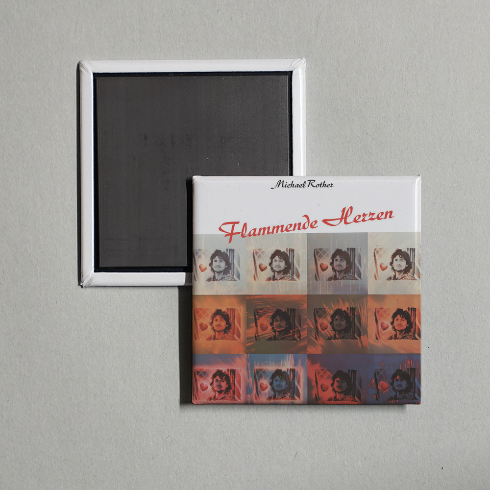Michael Rother - Flammende Herzen Album Cover Fridge Magnet