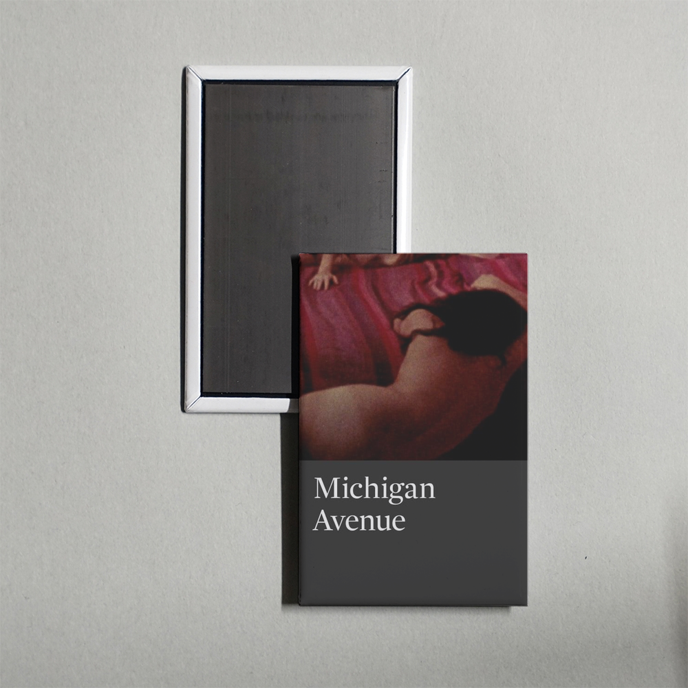 Michigan Avenue Mini Movie Fridge Magnet