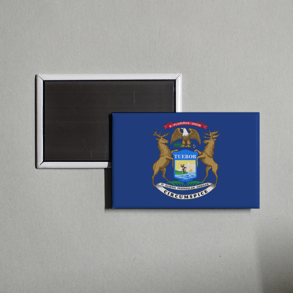 Michigan State Flag Fridge Magnet Fridge Magnet