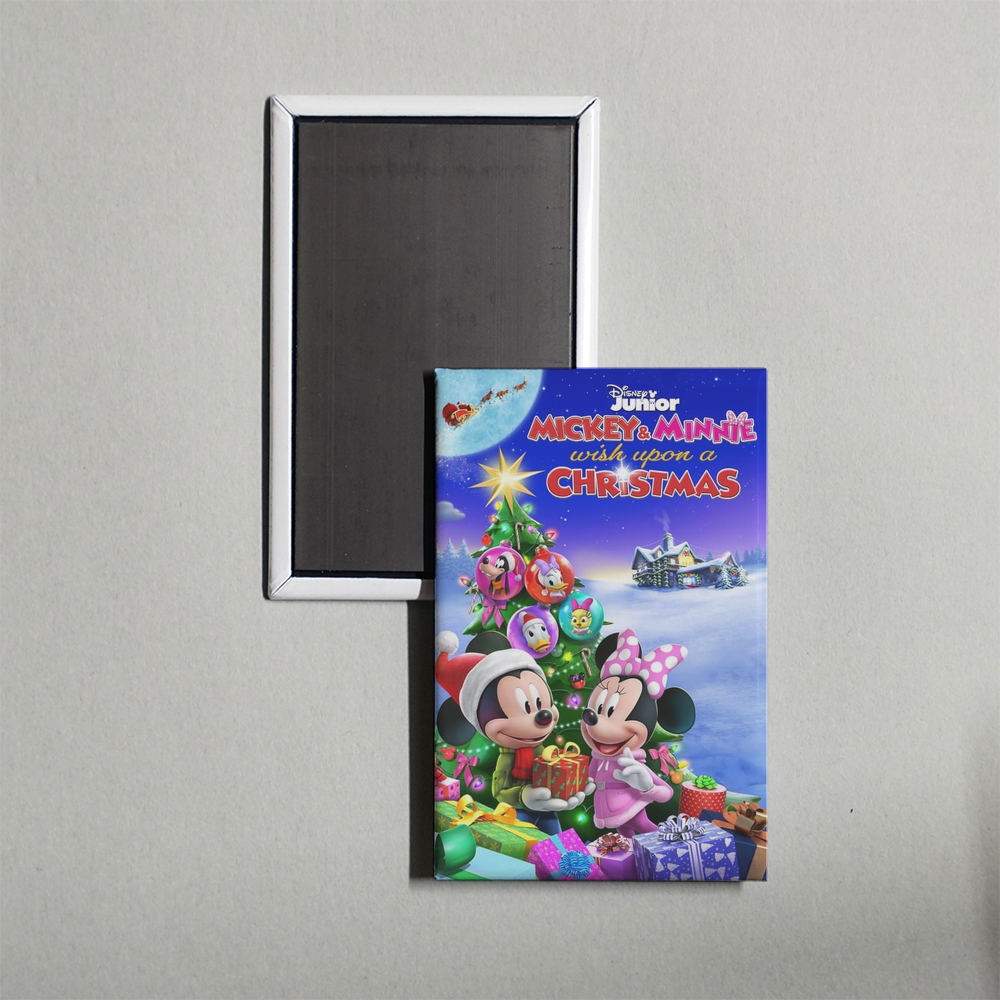 Mickey and Minnie Wish Upon a Christmas Mini Movie Fridge Magnet