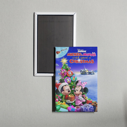 Mickey and Minnie Wish Upon a Christmas Mini Movie Fridge Magnet