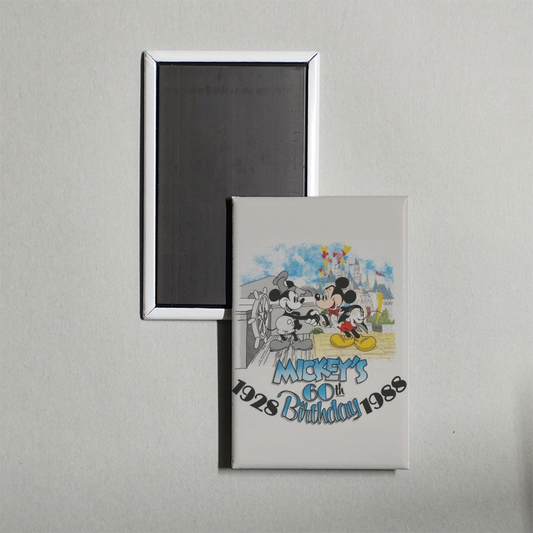 Mickey's 60th Birthday Mini Movie Fridge Magnet