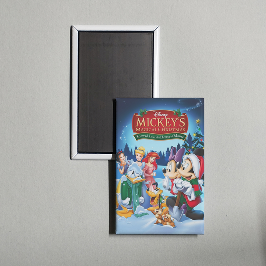 Mickey's Magical Christmas Snowed in at the House of Mouse Mini Movie Fridge Magnet