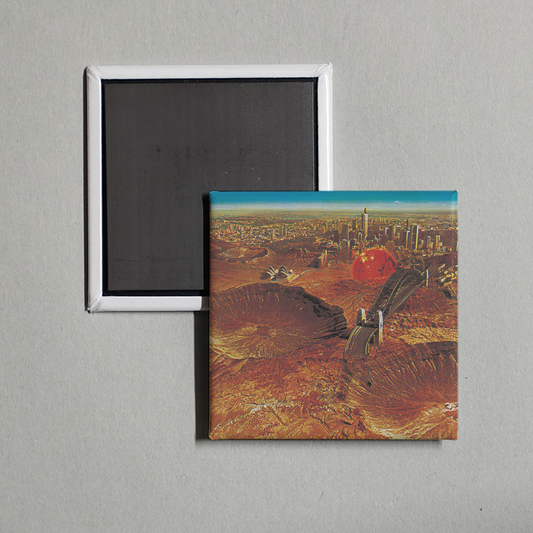 Midnight Oil - Red Sails In The Sunset Album Cover Fridge Magnet