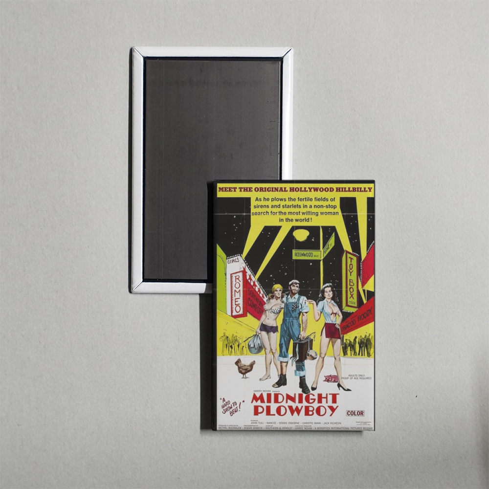 Midnite Plowboy Mini Movie Fridge Magnet