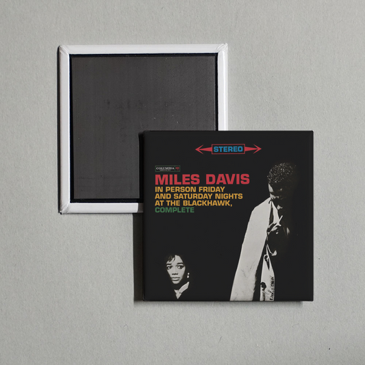 Miles Davis - Miles Davis - In Person Friday And Saturday Nights At The Blackhawk, Complete Album Cover Fridge Magnet