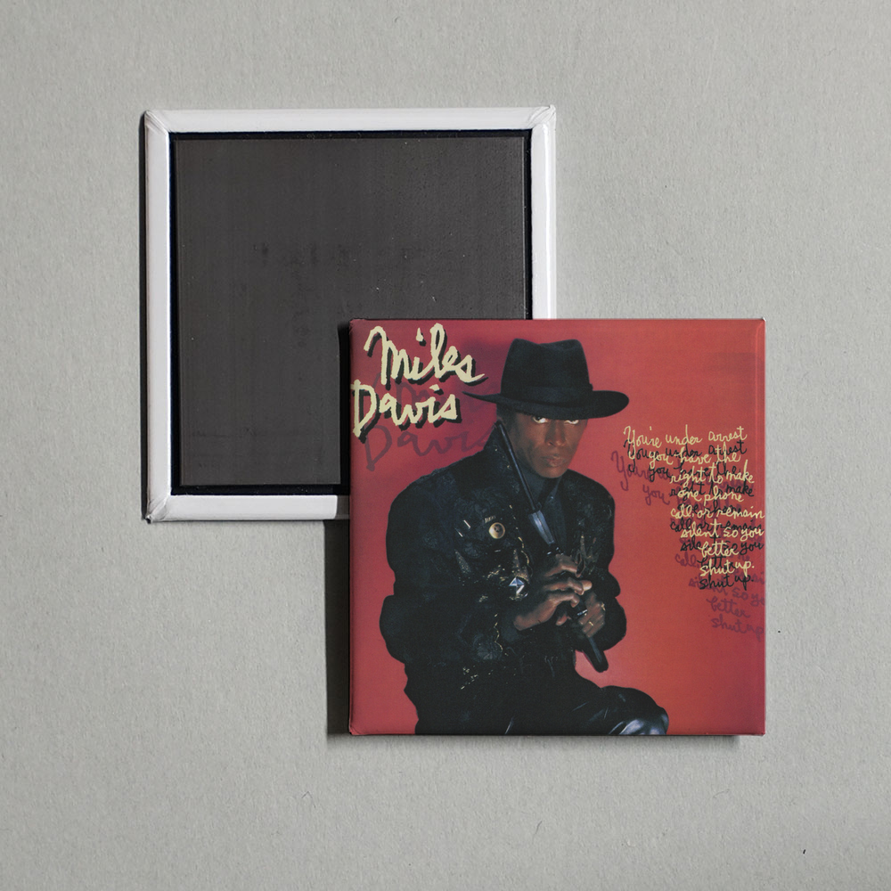 Miles Davis - You're Under Arrest (2022 Remaster) Album Cover Fridge Magnet