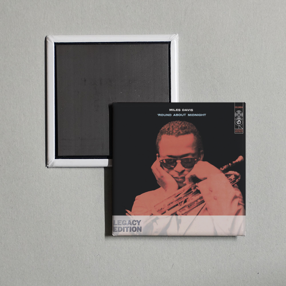 Miles Davis - 'Round About Midnight Album Cover Fridge Magnet