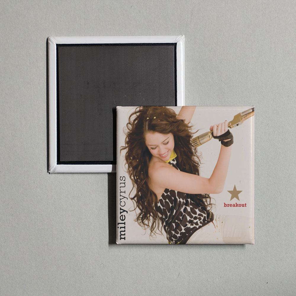Miley Cyrus - Breakout Album Cover Fridge Magnet