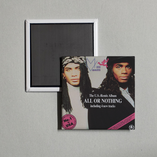 Milli Vanilli - All Or Nothing US Remix Album Album Cover Fridge Magnet