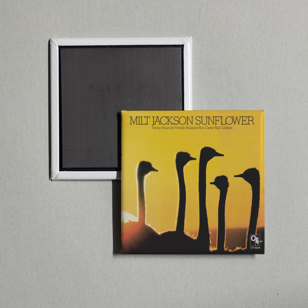 Milt Jackson - Sunflower (CTI Records 40th Anniversary Edition) Album Cover Fridge Magnet