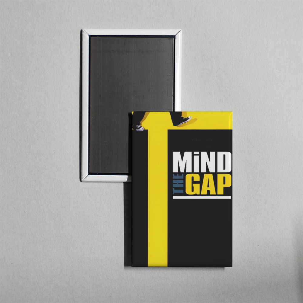 Mind the Gap Mini Movie Fridge Magnet
