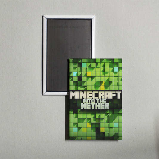 Minecraft Into the Nether Mini Movie Fridge Magnet