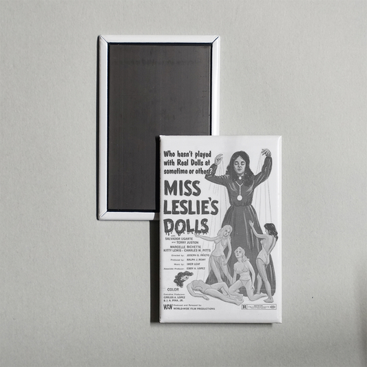 Miss Leslie's Dolls Mini Movie Fridge Magnet