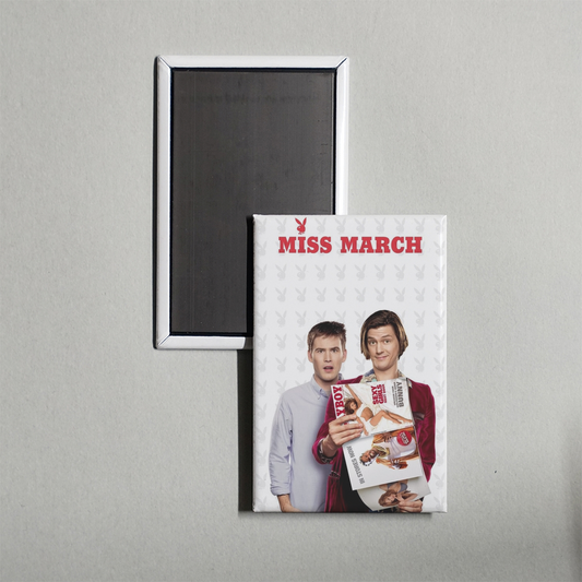 Miss March Mini Movie Fridge Magnet