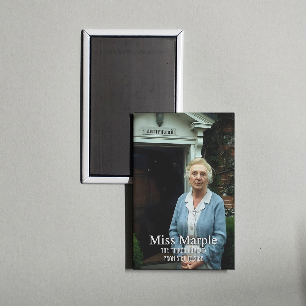 Miss Marple The Mirror Crack'd from Side to Side Mini Movie Fridge Magnet