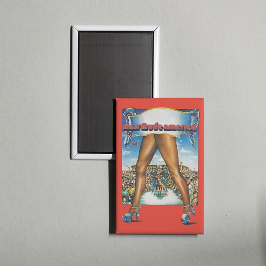Miss Nude America Mini Movie Fridge Magnet