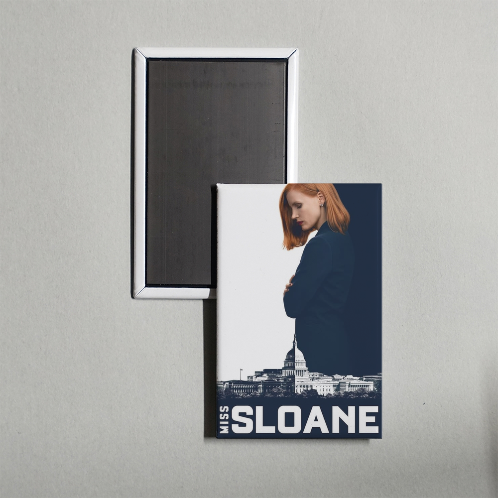 Miss Sloane Mini Movie Fridge Magnet