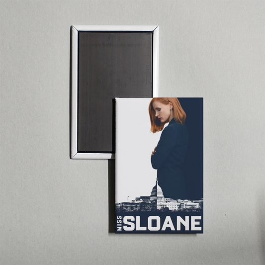 Miss Sloane Mini Movie Fridge Magnet