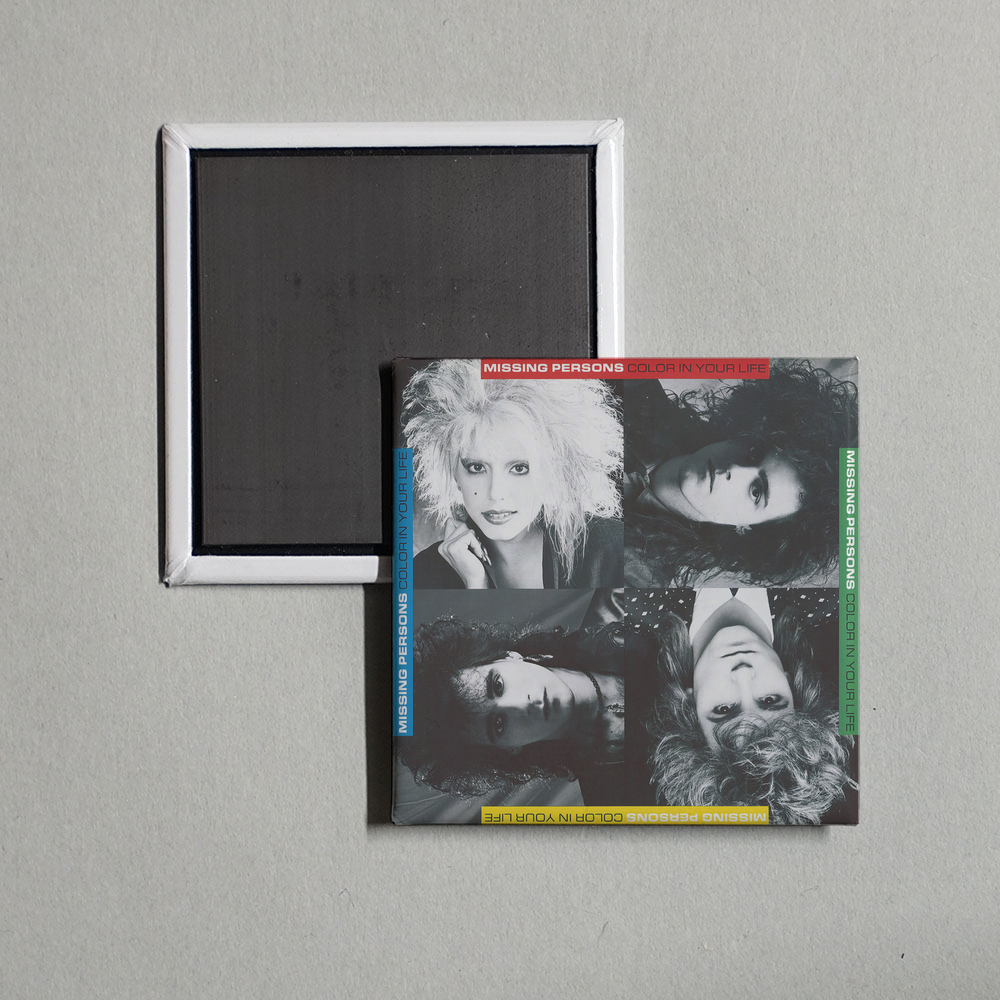 Missing Persons - Color In Your Life Album Cover Fridge Magnet
