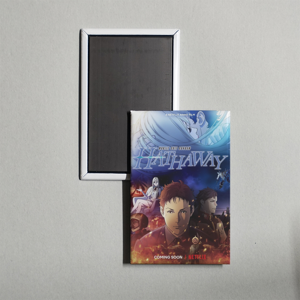 Mobile Suit Gundam Hathaway Mini Movie Fridge Magnet