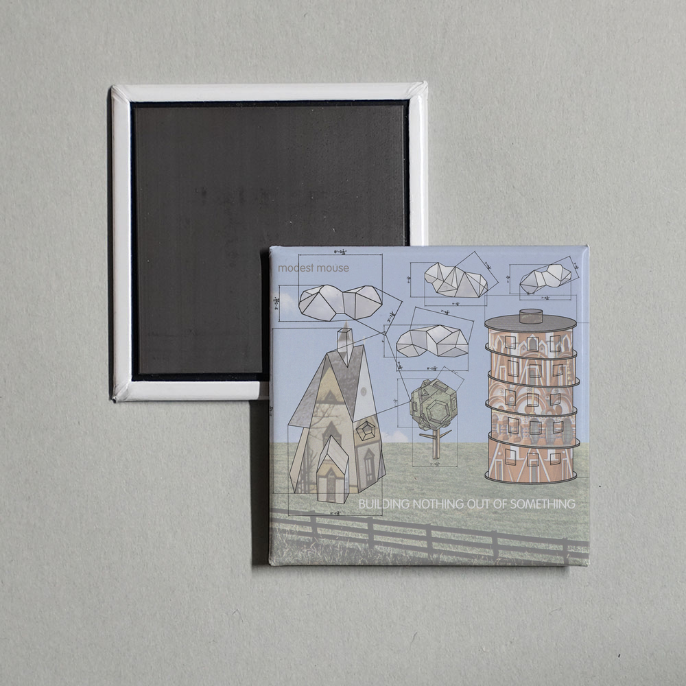 Modest Mouse - Building Nothing Out of Something Album Cover Fridge Magnet