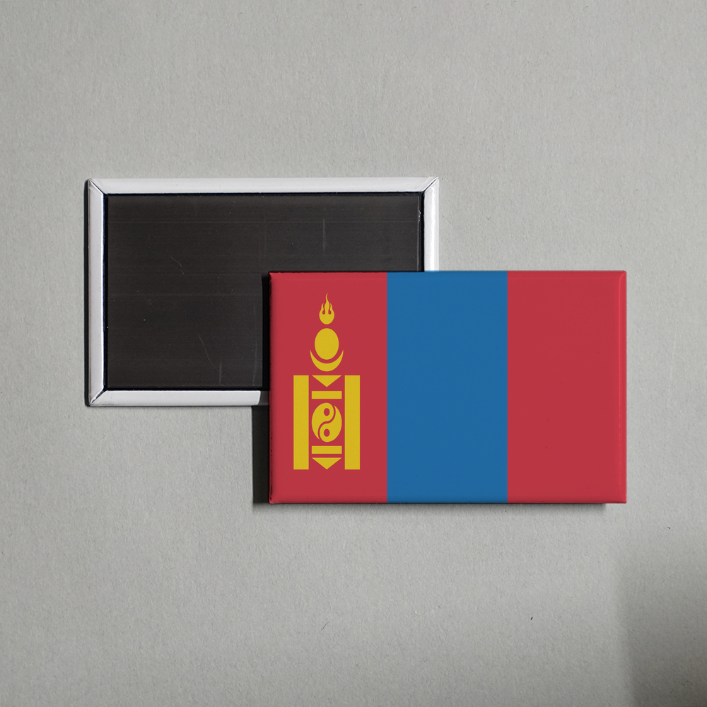 Mongolia Flag Fridge Magnet