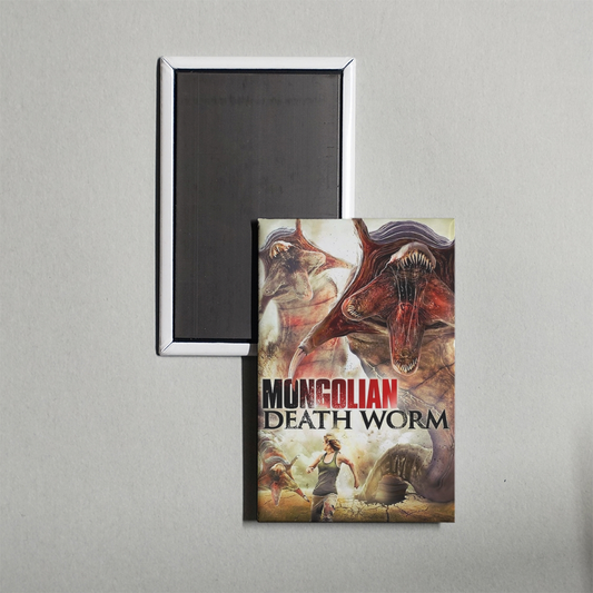 Mongolian Death Worm Mini Movie Fridge Magnet