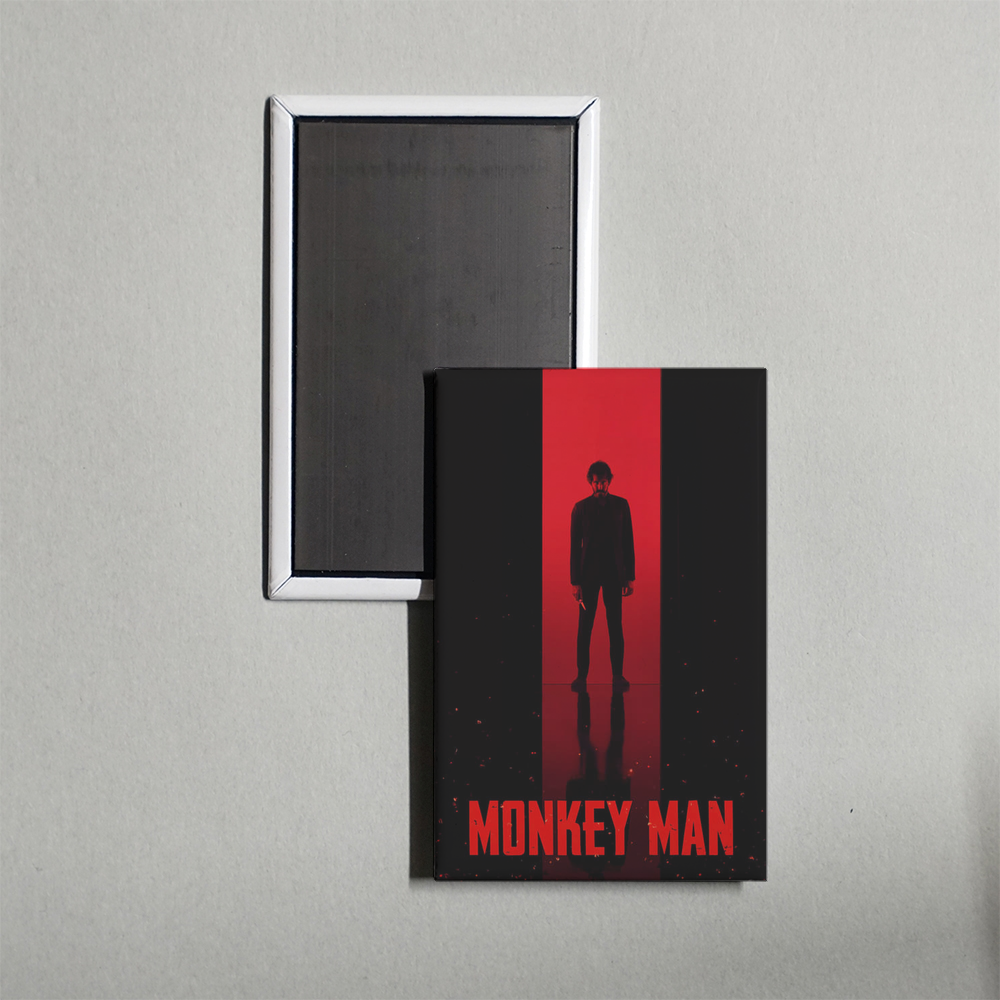 Monkey Man Mini Movie Fridge Magnet