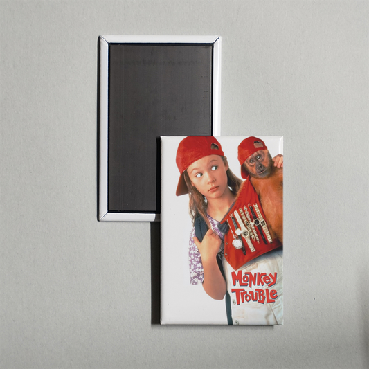 Monkey Trouble Mini Movie Fridge Magnet