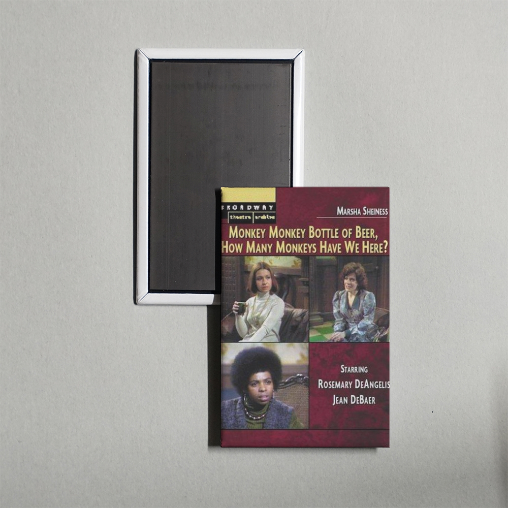 Monkey, Monkey, Bottle of Beer, How Many Monkeys Have We Here Mini Movie Fridge Magnet