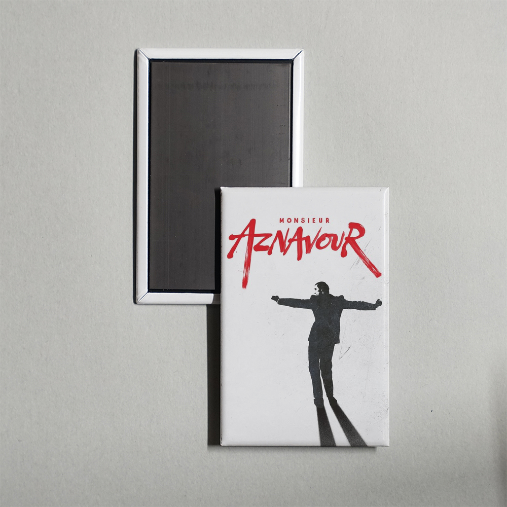 Monsieur Aznavour Mini Movie Fridge Magnet