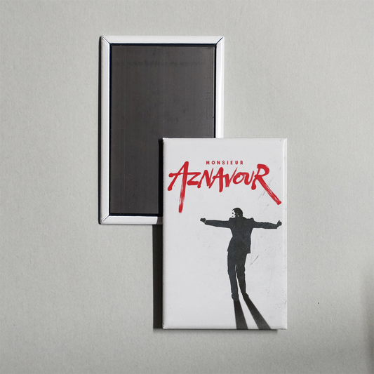 Monsieur Aznavour Mini Movie Fridge Magnet