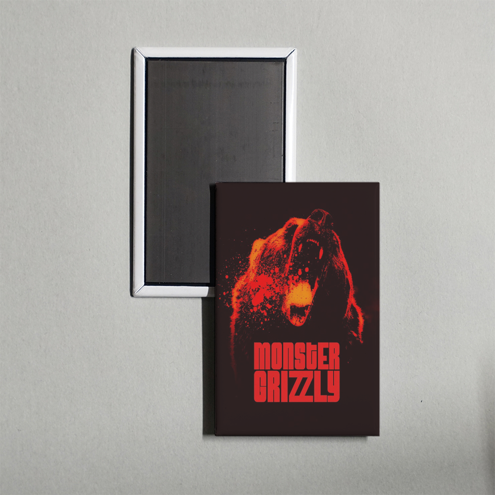 Monster Grizzly Mini Movie Fridge Magnet