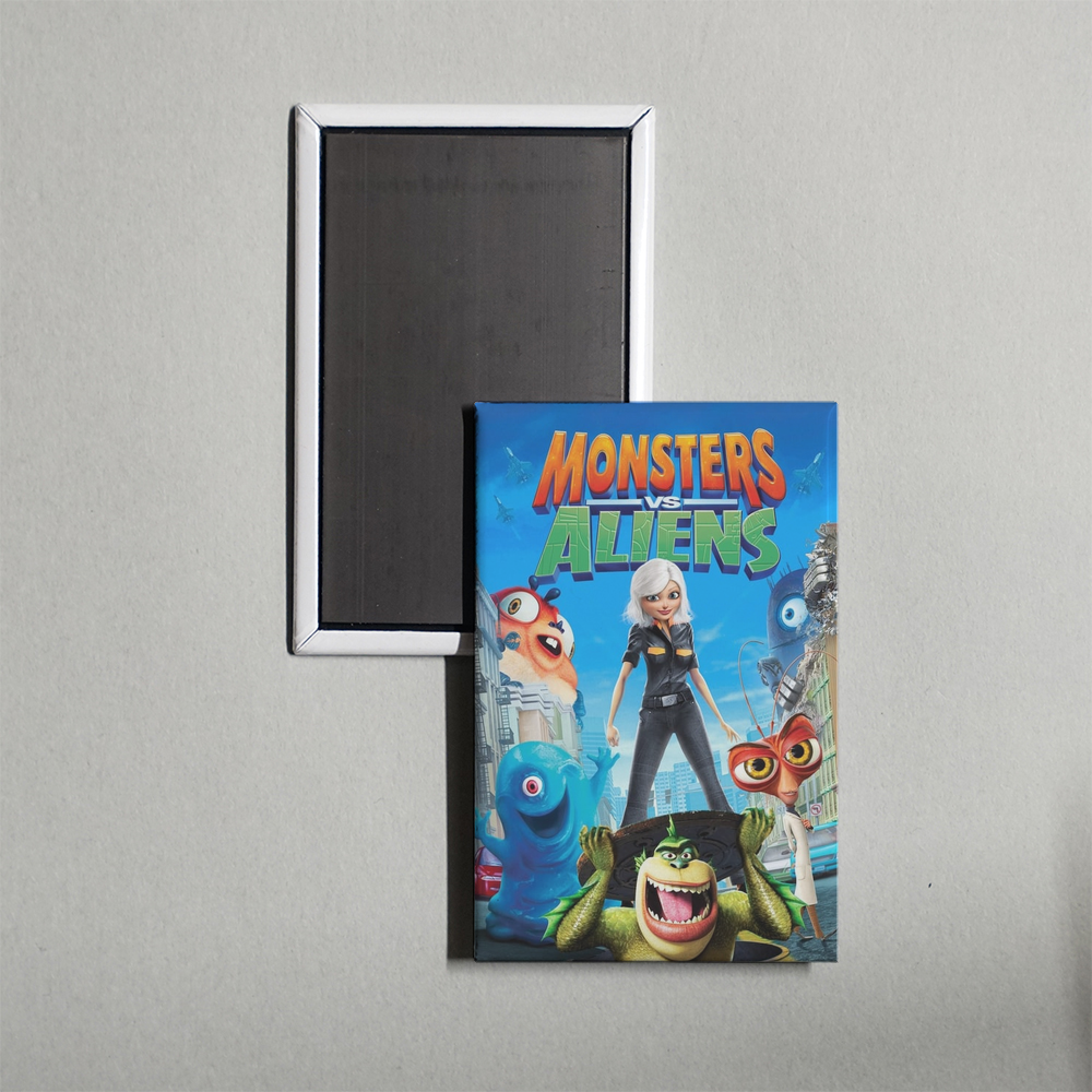 Monsters vs Aliens Mini Movie Fridge Magnet