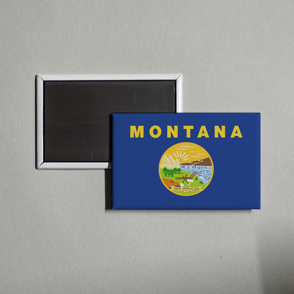 Montana State Flag Fridge Magnet Fridge Magnet