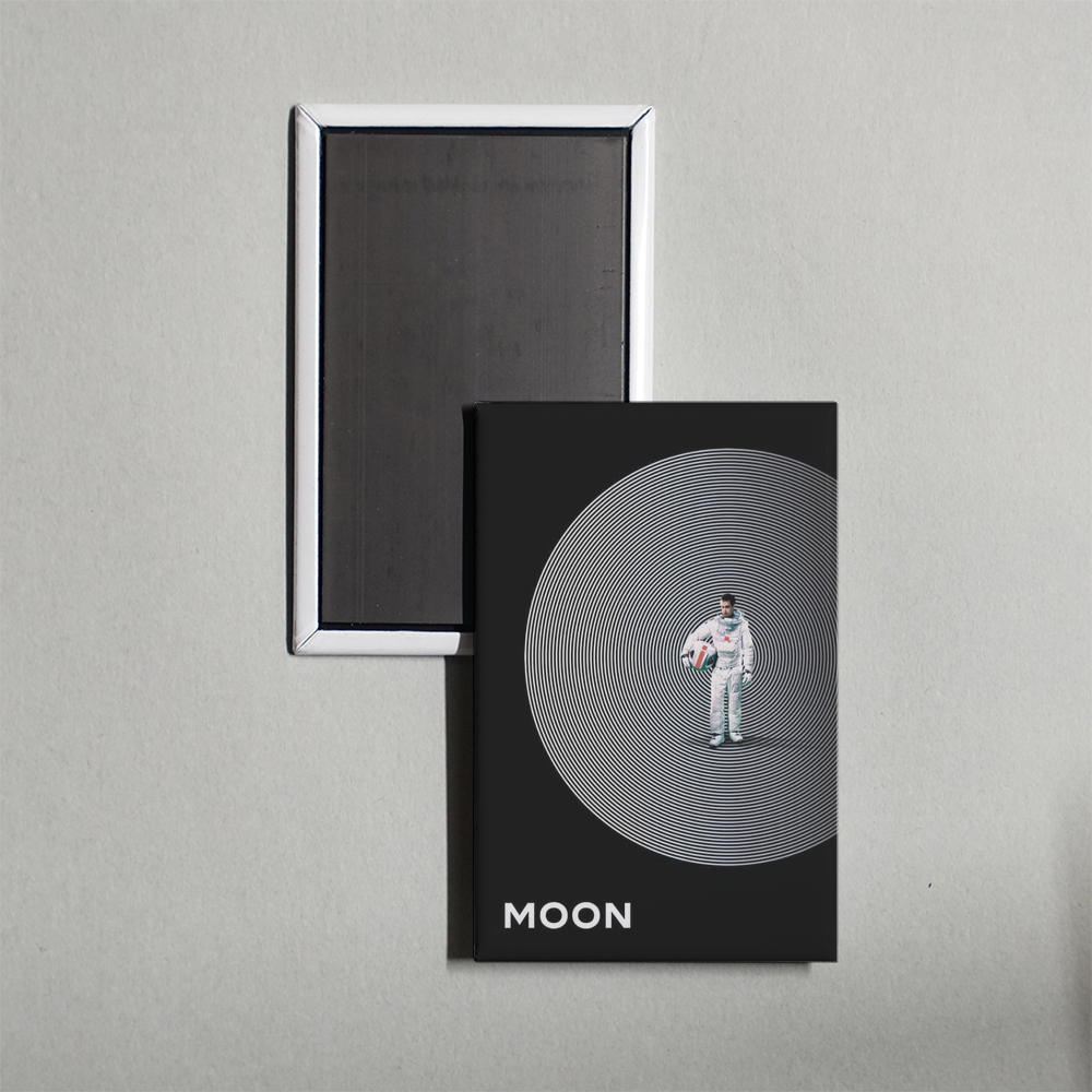 Moon Mini Movie Fridge Magnet