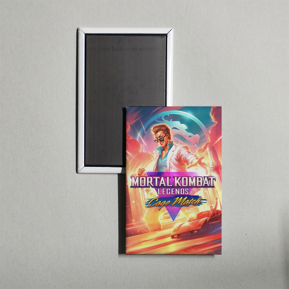 Mortal Kombat Legends Cage Match Mini Movie Fridge Magnet