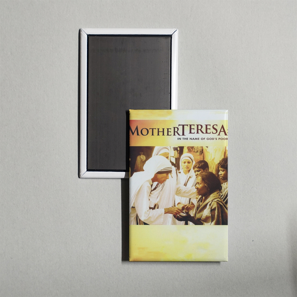 Mother Teresa In the Name of God's Poor Mini Movie Fridge Magnet