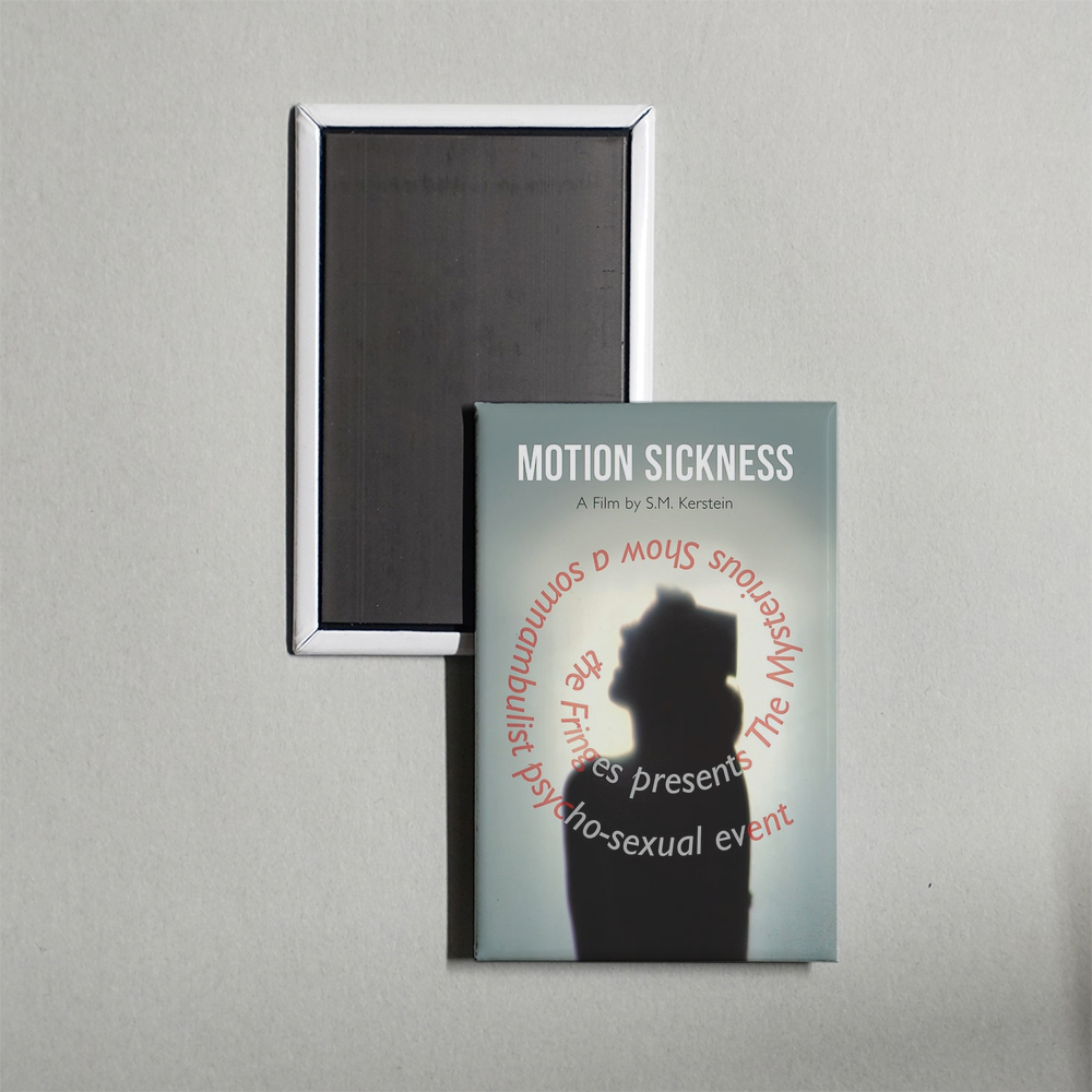 Motion Sickness Mini Movie Fridge Magnet