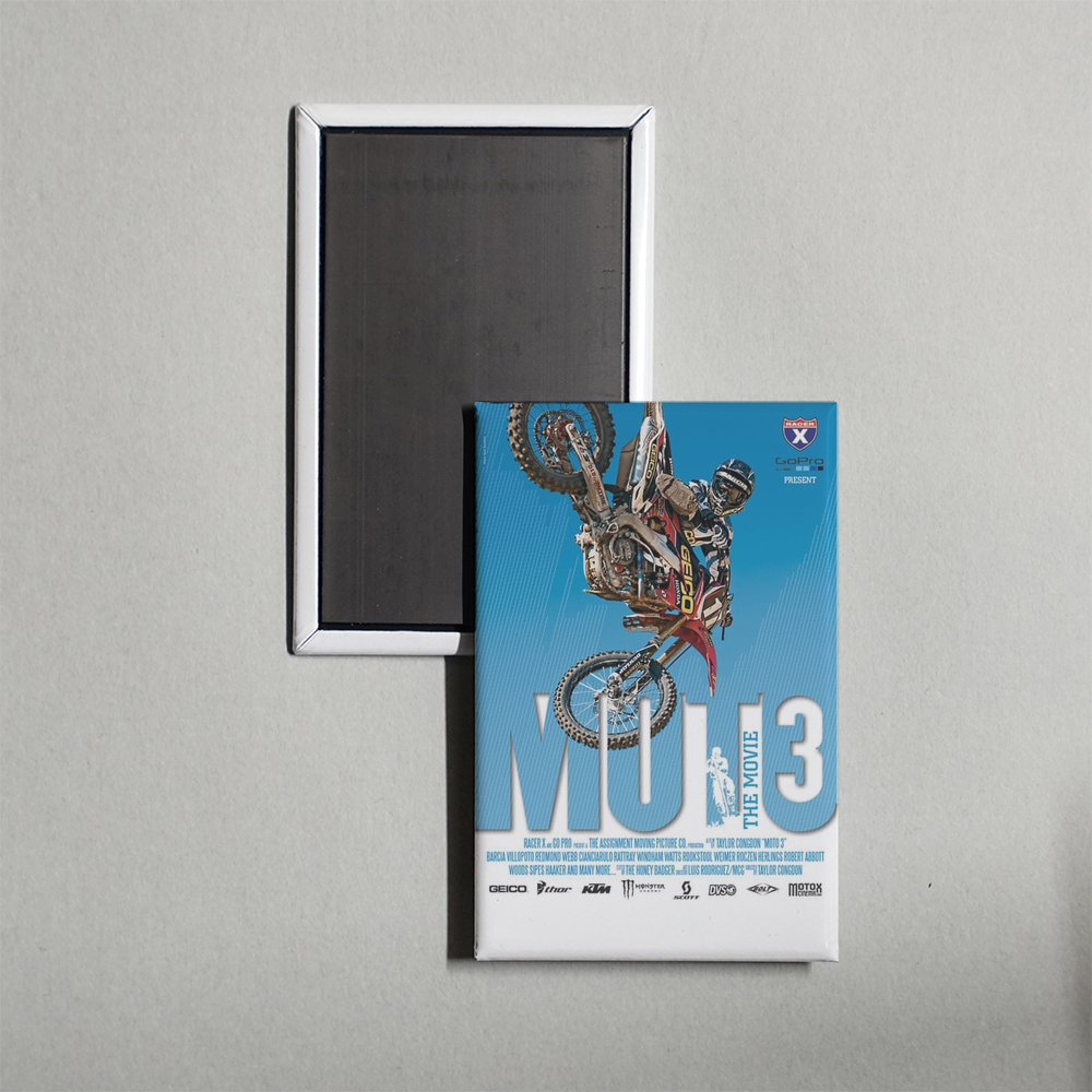 Moto 3 The Movie Mini Movie Fridge Magnet
