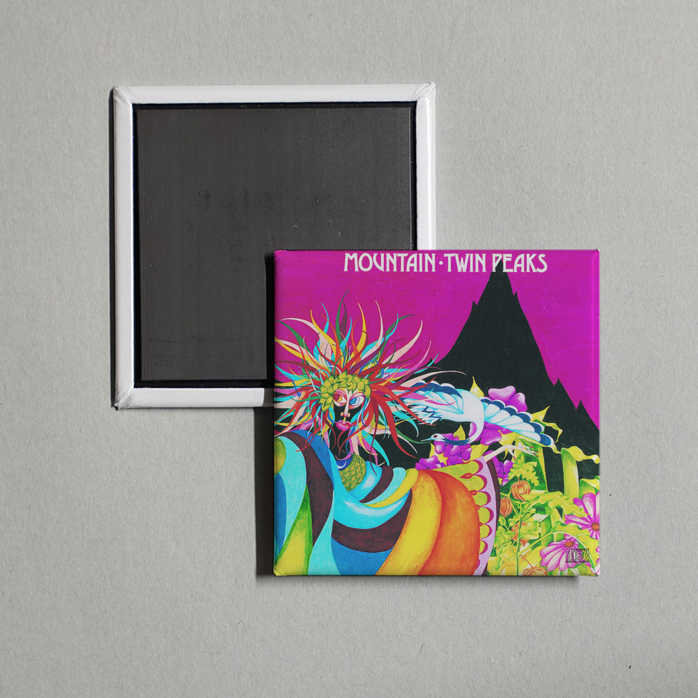 Mountain - Twin Peaks (Live) Album Cover Fridge Magnet