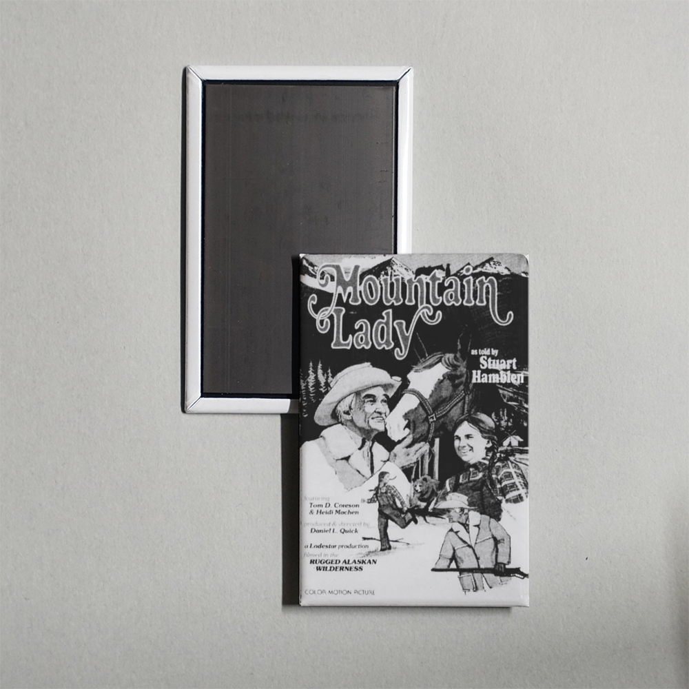 Mountain Lady Mini Movie Fridge Magnet