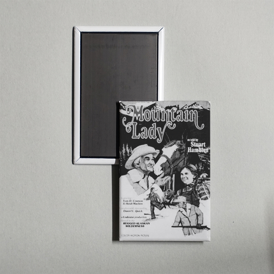 Mountain Lady Mini Movie Fridge Magnet