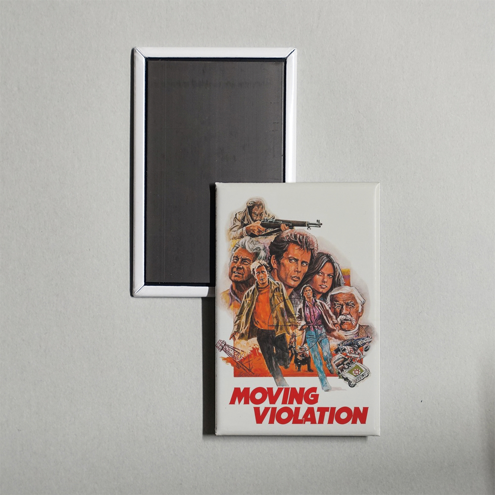 Moving Violation Mini Movie Fridge Magnet