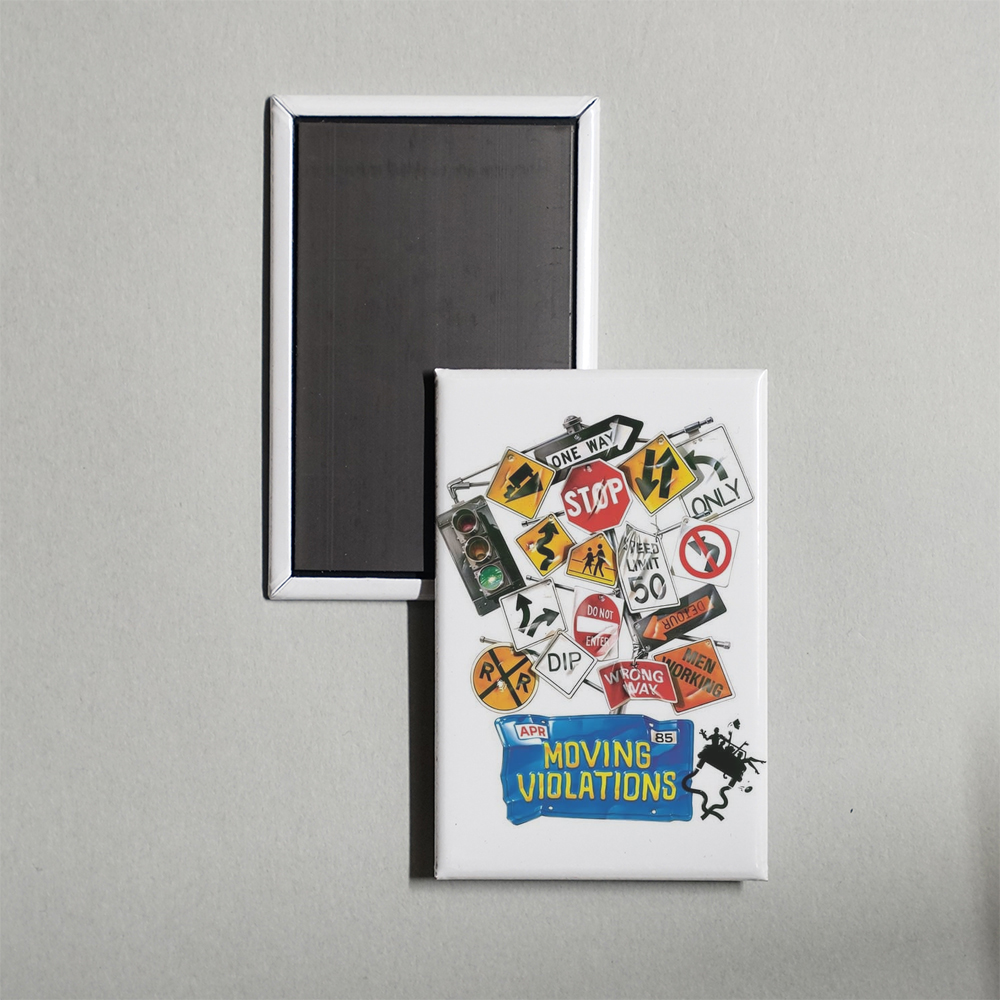 Moving Violations Mini Movie Fridge Magnet
