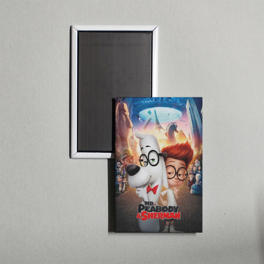 Mr. Peabody & Sherman Mini Movie Fridge Magnet